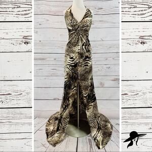 Evenings by Allure animal print tiger leopard